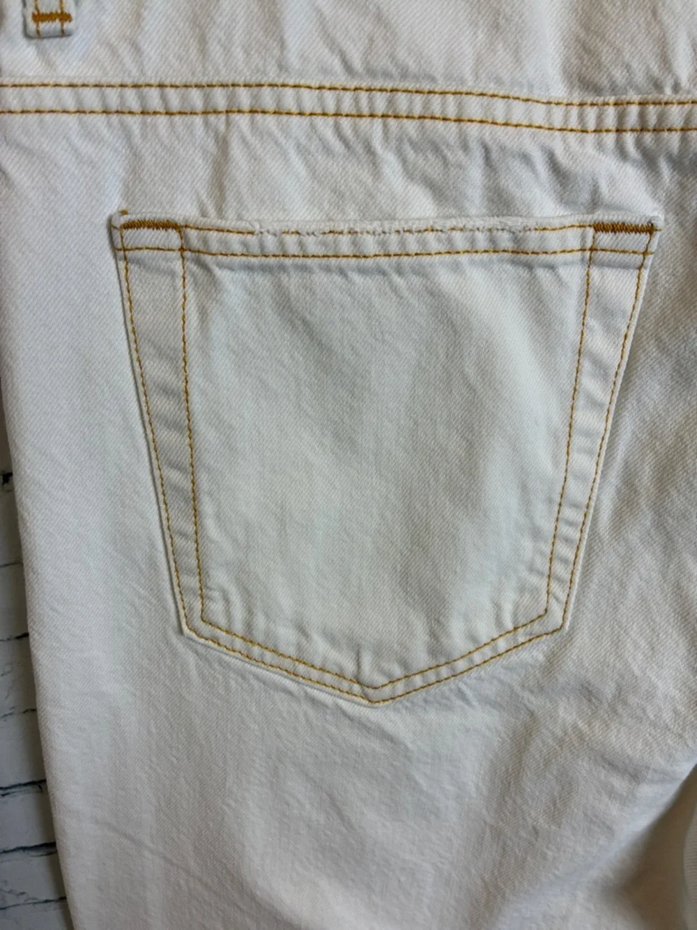 Family First Milano Men Logo Jeans White Black 32” X 32” Italian Preppy Summer